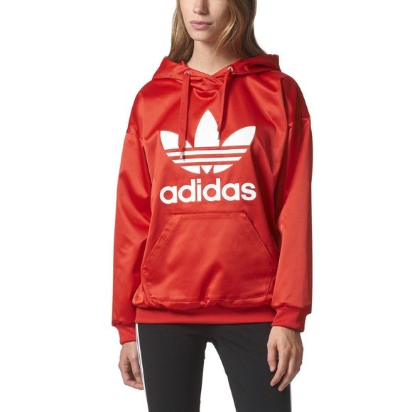 adidas satin hoodie